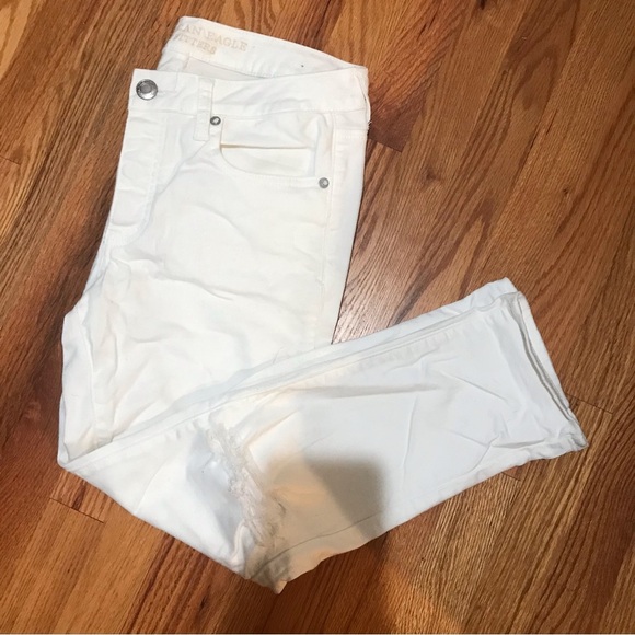 🦅AMERICAN EAGLE BOY CROP Stretch Jeans - Picture 1 of 13